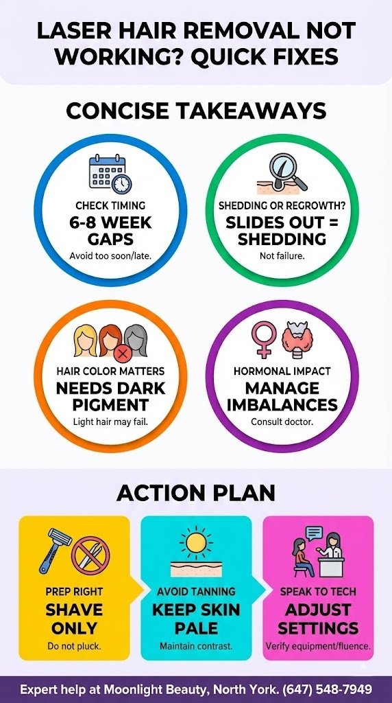 laser hair removal not working